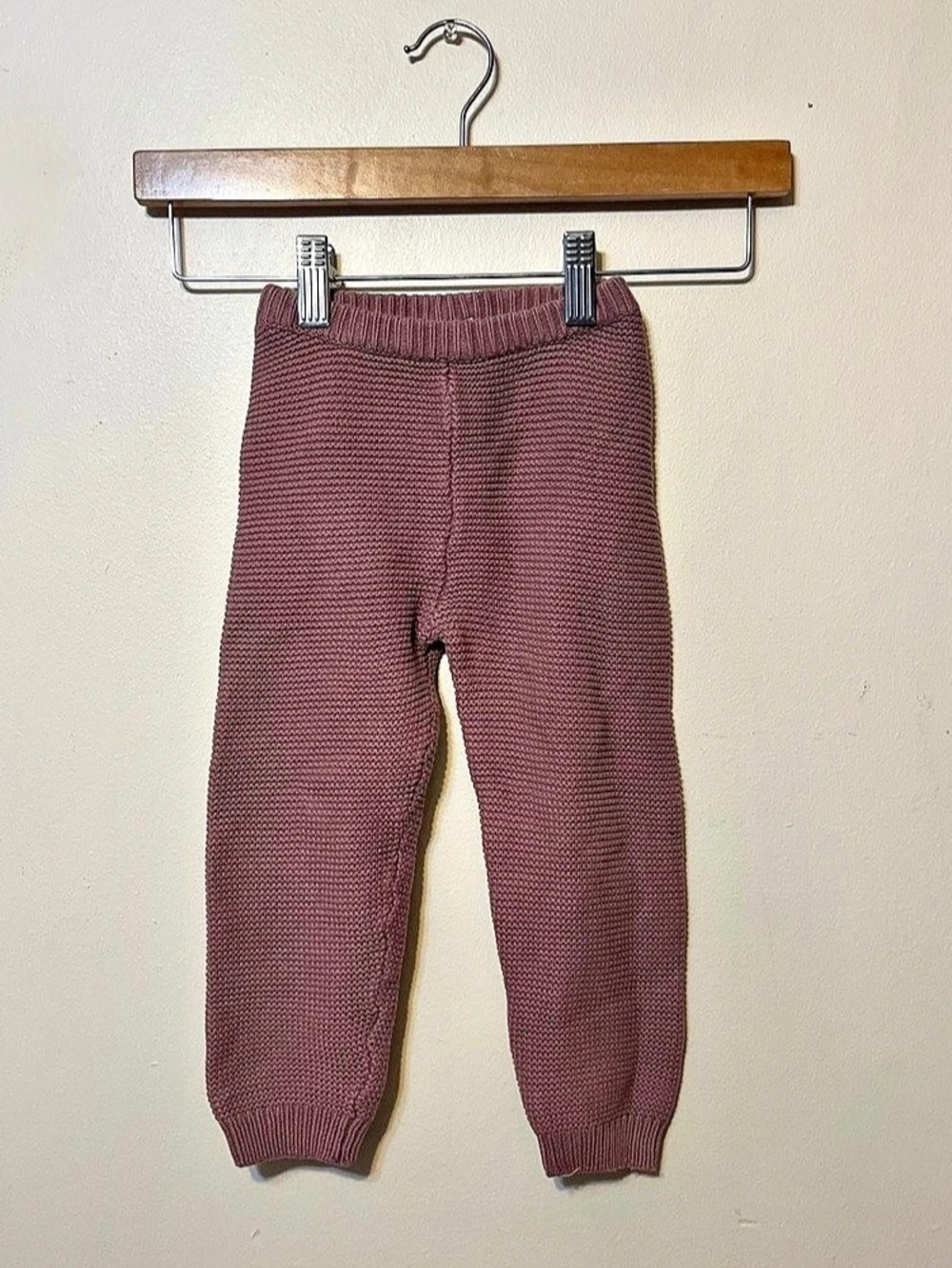 (9) Lupilu 100% Cotton Knit Waffle Jogger Pants Baby 12-24M Like New